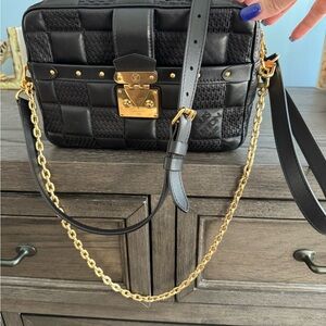 Louis Vuitton Black and Gold Crossbody Bag